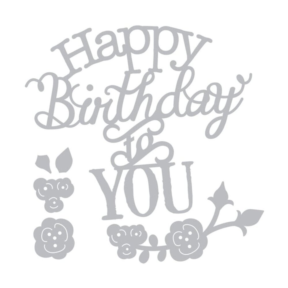 Sizzix Thinlits Die Set Happy Birthday to You (660368) Sizzix Thinlits Die Set Happy Birthday to You (660368)