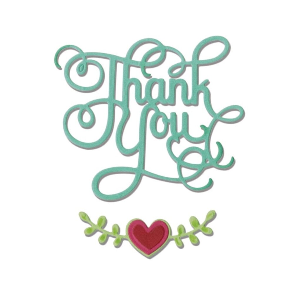 Sizzix Thinlits Die Set Thank You (660370) Sizzix Thinlits Die Set Thank You (660370)