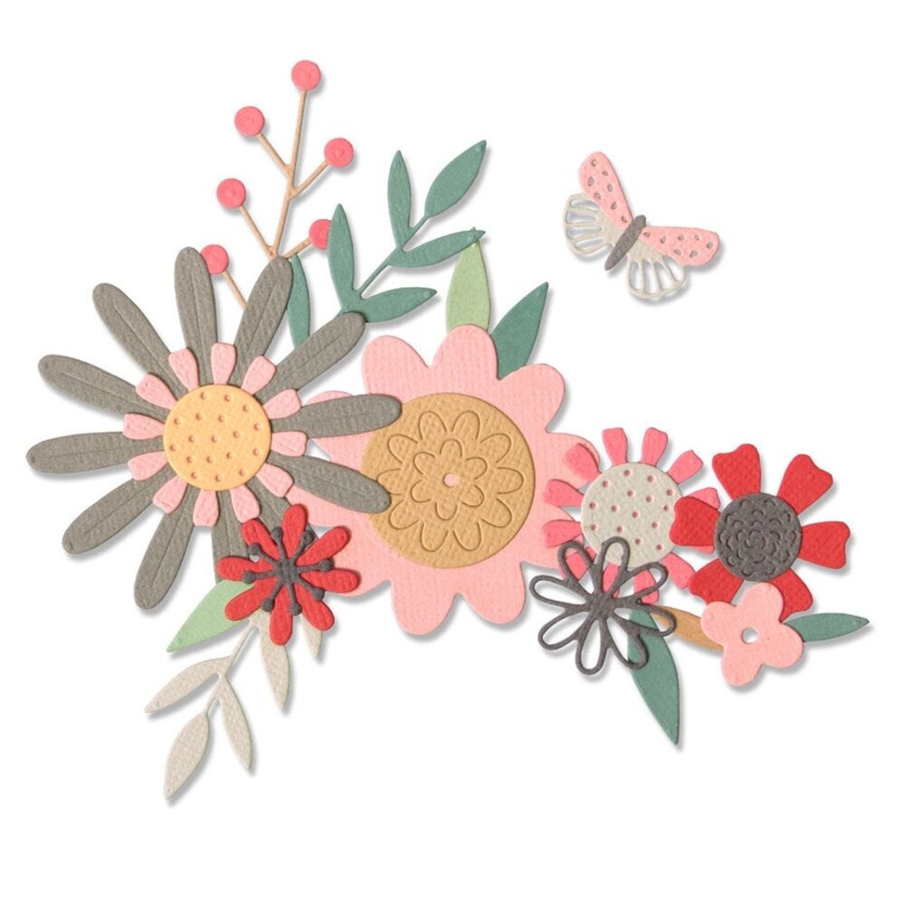 Sizzix Thinlits Die Set Bold Flora (664397) Sizzix Thinlits Die Set Bold Flora (664397)