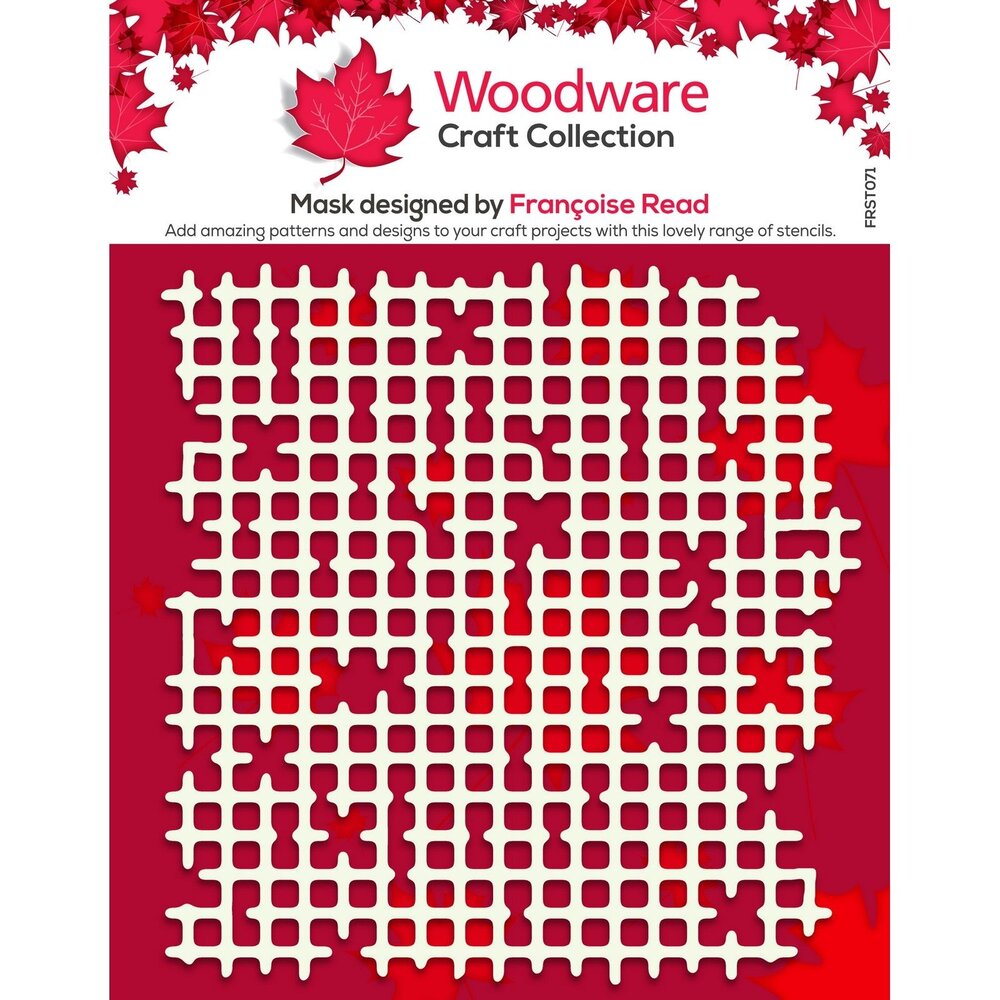 Woodware Worn Mesh 6x6 Inch Stencil (FRST071) Woodware Worn Mesh 6x6 Inch Stencil (FRST071)