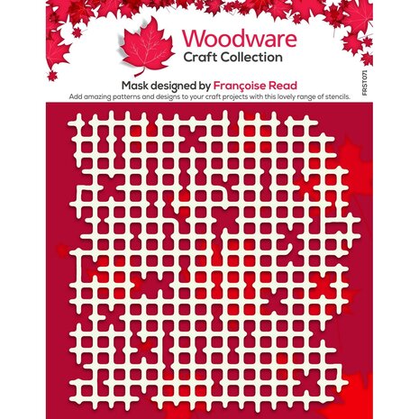 Woodware Worn Mesh 6x6 Inch Stencil (FRST071) Woodware Worn Mesh 6x6 Inch Stencil (FRST071)