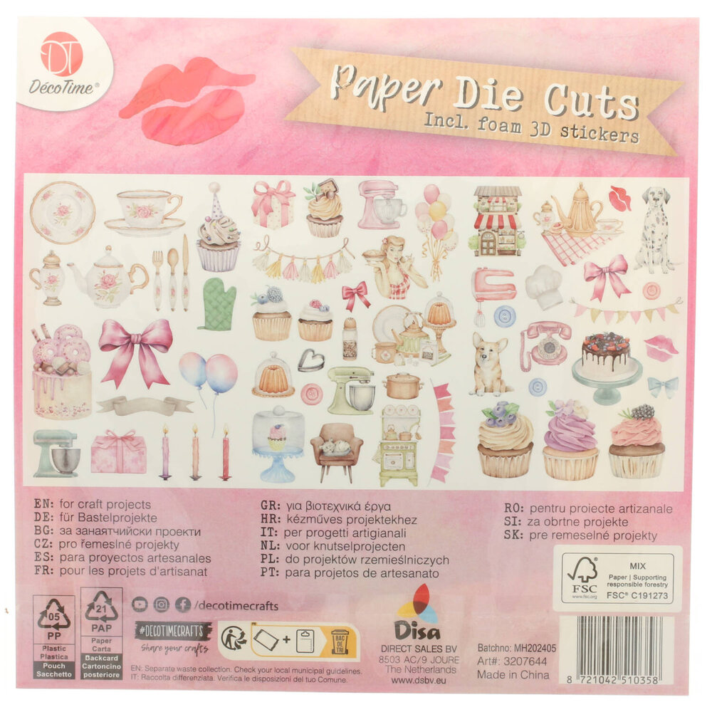 DécoTime Paper Die Cuts Birthday Bakings (3207644) DécoTime Paper Die Cuts Birthday Bakings (3207644)