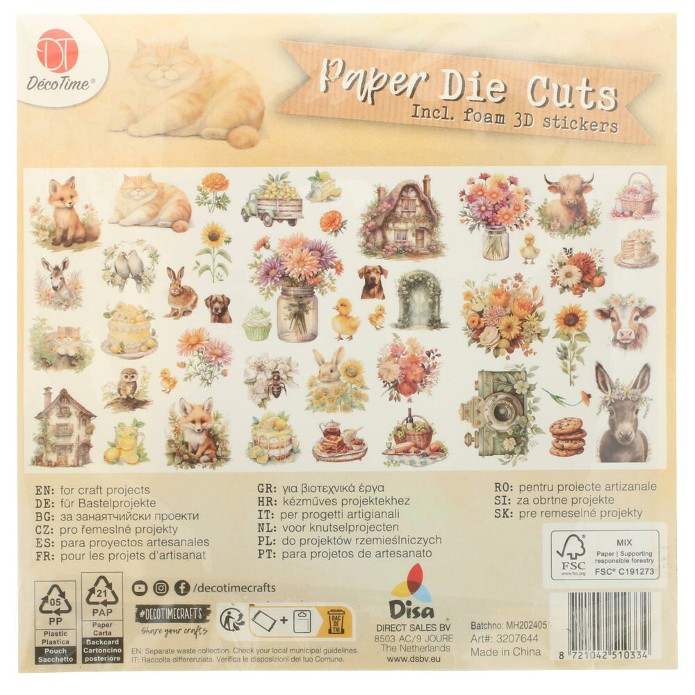 DécoTime Paper Die Cuts Farmhouse Garden (3207644) DécoTime Paper Die Cuts Farmhouse Garden (3207644)