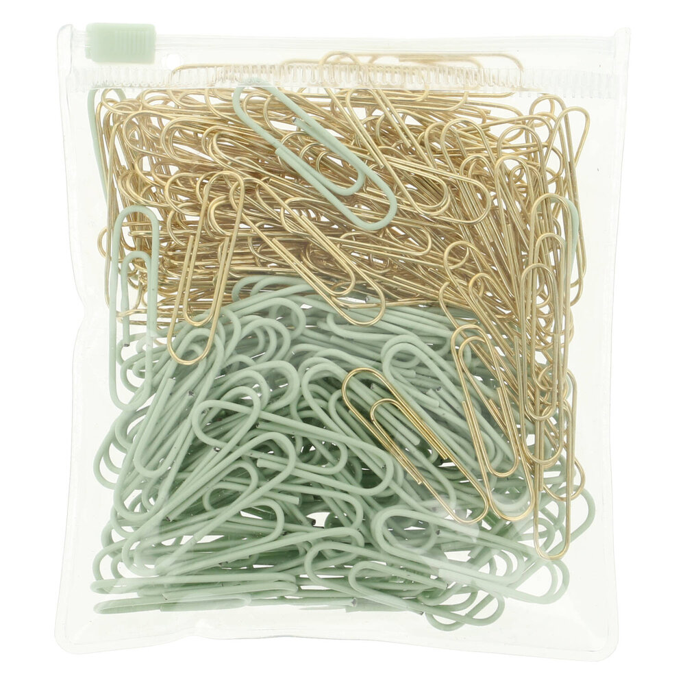 DLP Small Paperclips Gold & Green (200pcs) (2576261)