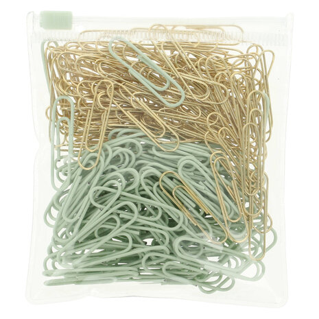 DLP Small Paperclips Gold & Green (200pcs) (2576261)