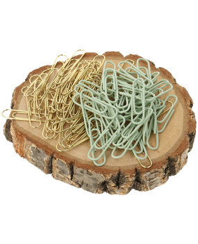 DLP Small Paperclips Gold & Green (200pcs) (2576261)
