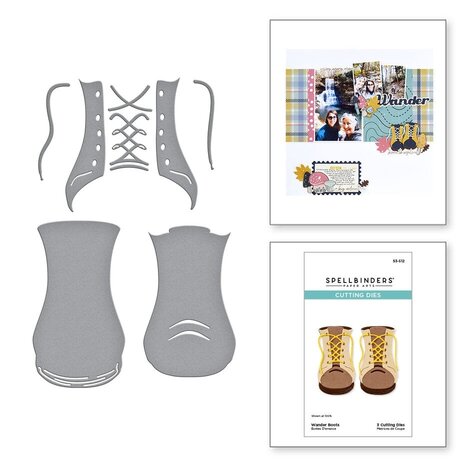 Spellbinders Storytelling by Spellbinders Wander Boots Dies (S3-512) Spellbinders Storytelling by Spellbinders Wander Boots Dies (S3-512)