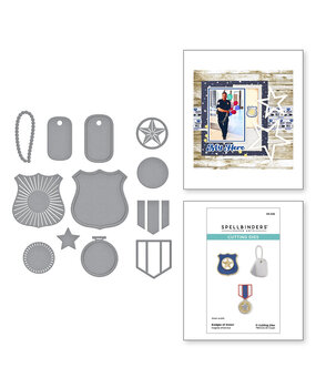 Spellbinders Storytelling by Spellbinders Badges of Honor Dies (S3-526)