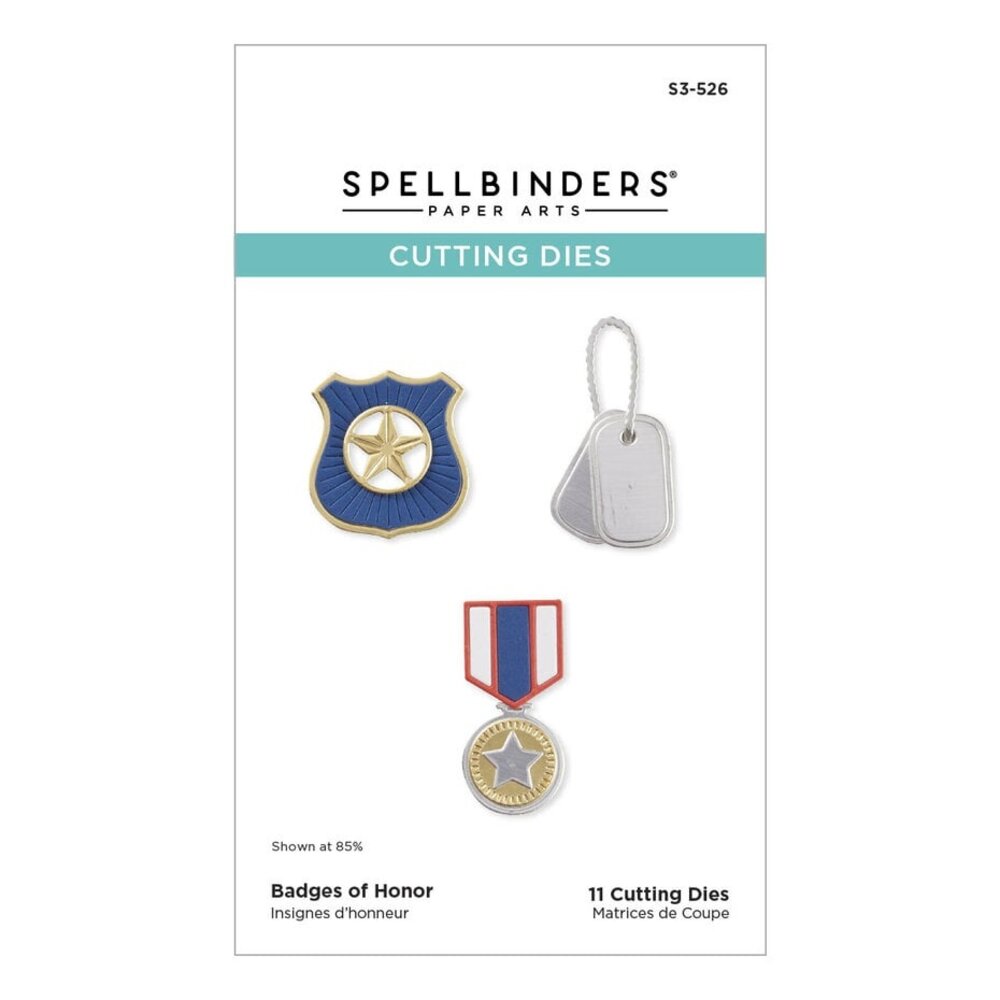 Spellbinders Storytelling by Spellbinders Badges of Honor Dies (S3-526)