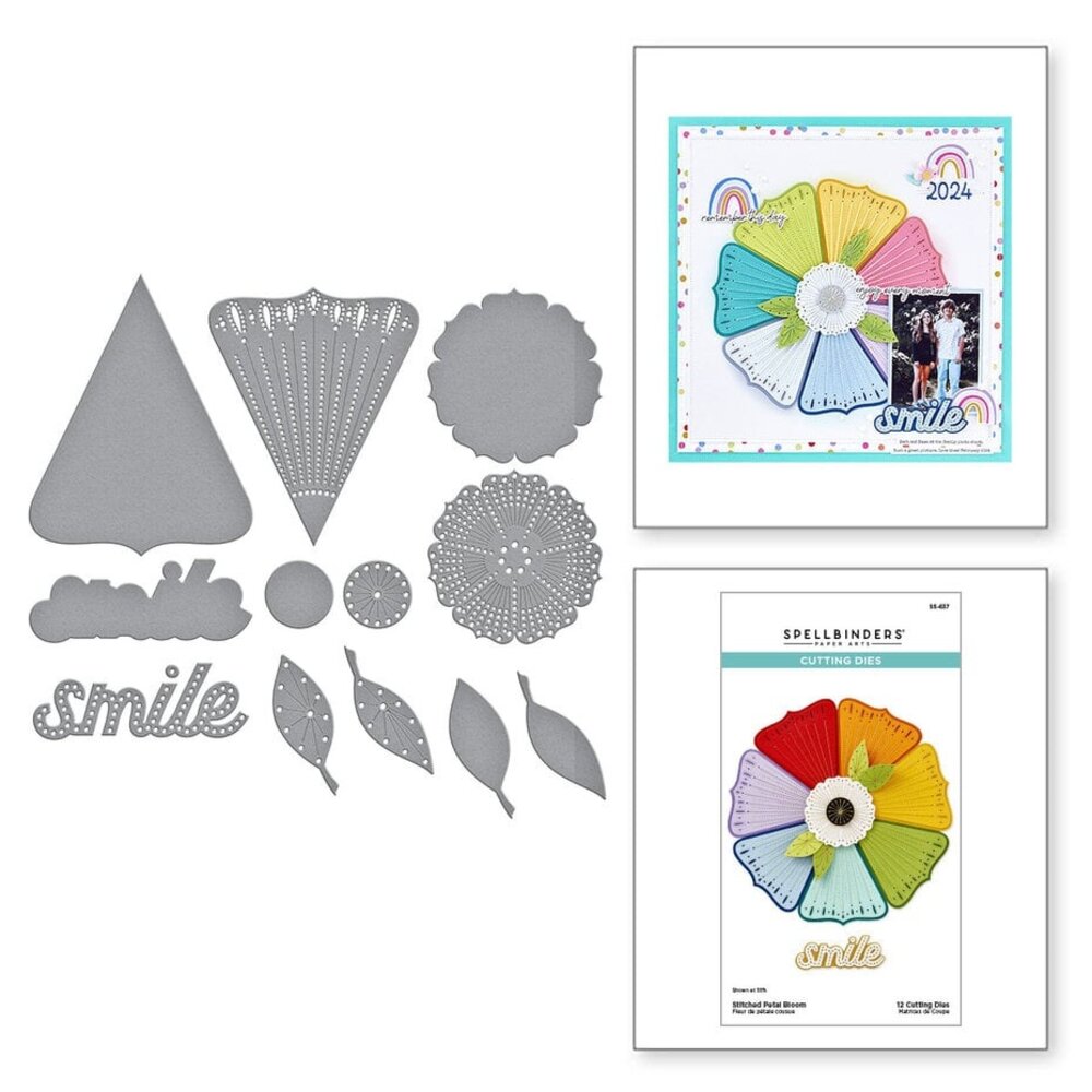 Spellbinders Storytelling by Spellbinders Stitched Petal Bloom Dies (S5-637) Spellbinders Storytelling by Spellbinders Stitched Petal Bloom Dies (S5-637)