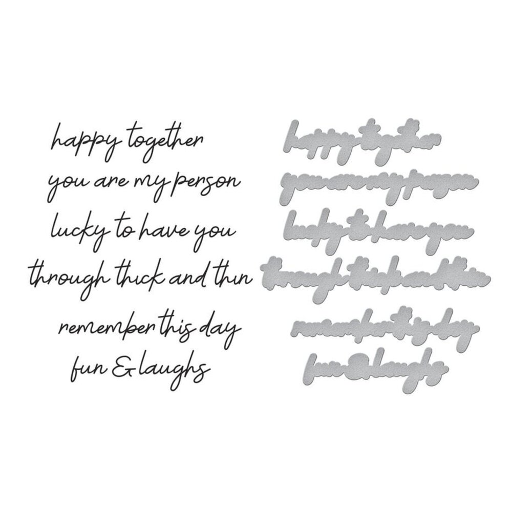 Spellbinders Storytelling by Spellbinders Friends Sentiments Press Plate & Die Set (BP-174) Spellbinders Storytelling by Spellbinders Friends Sentiments Press Plate & Die Set (BP-174)