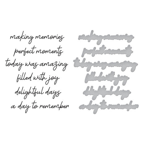 Spellbinders Storytelling by Spellbinders Happiness Sentiments Press Plate & Die Set (BP-175) Spellbinders Storytelling by Spellbinders Happiness Sentiments Press Plate & Die Set (BP-175)