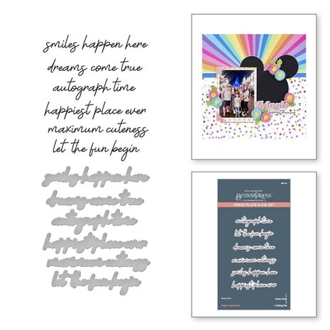 Spellbinders Storytelling by Spellbinders Magic Sentiments Press Plate & Die Set (BP-176)