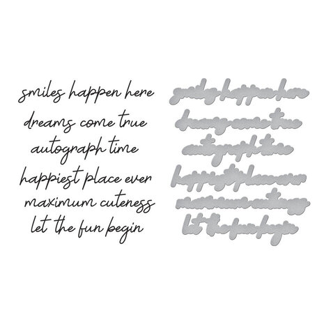 Spellbinders Storytelling by Spellbinders Magic Sentiments Press Plate & Die Set (BP-176)