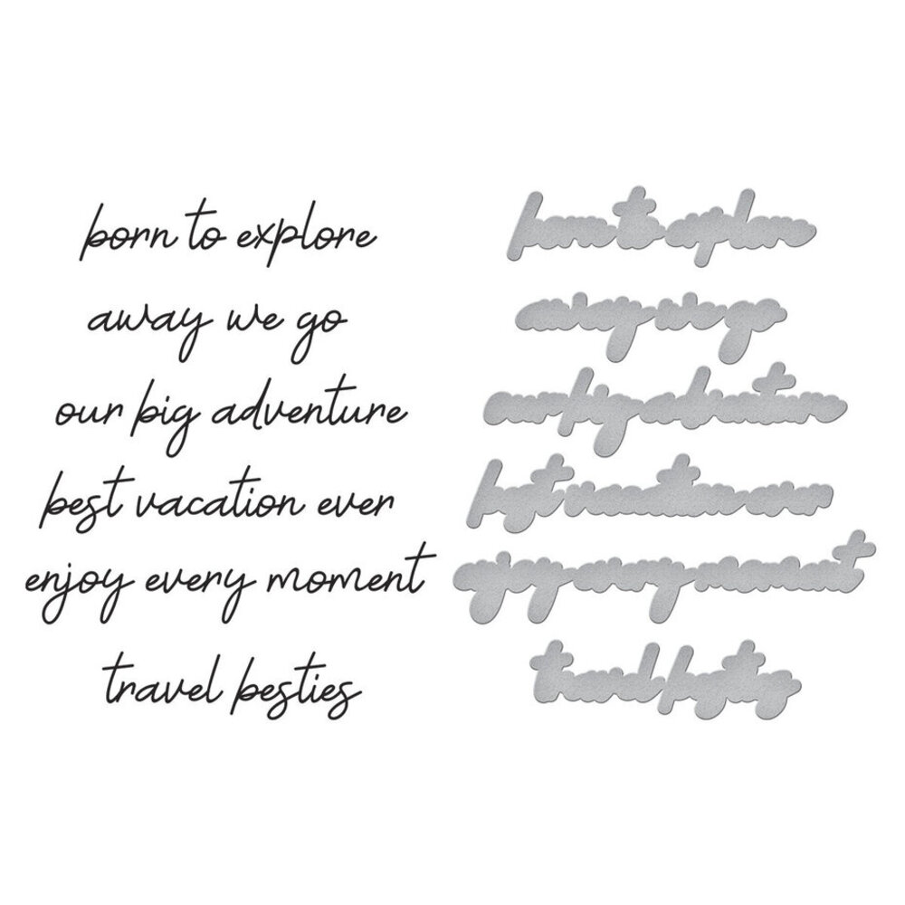 Spellbinders Storytelling by Spellbinders Wander Sentiments Press Plate & Die Set (BP-189) Spellbinders Storytelling by Spellbinders Wander Sentiments Press Plate & Die Set (BP-189)