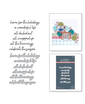 Spellbinders Storytelling by Spellbinders Christmas Sentiments Press Plate & Die Set (BP-208) Spellbinders Storytelling by Spellbinders Christmas Sentiments Press Plate & Die Set (BP-208)