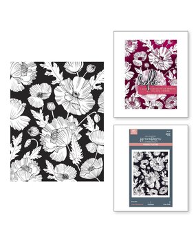 Spellbinders Yana's Poppies Poppy Background Press Plate (BP-217) Spellbinders Yana's Poppies Poppy Background Press Plate (BP-217)