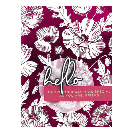 Spellbinders Yana's Poppies Poppy Background Press Plate (BP-217) Spellbinders Yana's Poppies Poppy Background Press Plate (BP-217)