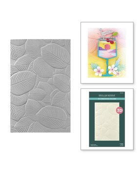 Spellbinders Happy Hour Lush Leaves 3D Embossing Folder (E3D-083) Spellbinders Happy Hour Lush Leaves 3D Embossing Folder (E3D-083)