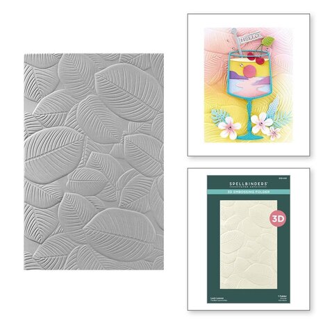 Spellbinders Happy Hour Lush Leaves 3D Embossing Folder (E3D-083) Spellbinders Happy Hour Lush Leaves 3D Embossing Folder (E3D-083)