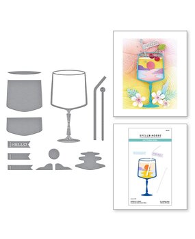Spellbinders Happy Hour Sunset in a Glass Dies (S5-627) Spellbinders Happy Hour Sunset in a Glass Dies (S5-627)