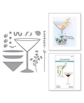 Spellbinders Happy Hour Olive Martinis Dies (S4-1372) Spellbinders Happy Hour Olive Martinis Dies (S4-1372)