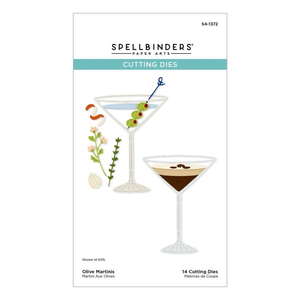 Spellbinders Happy Hour Olive Martinis Dies (S4-1372) Spellbinders Happy Hour Olive Martinis Dies (S4-1372)
