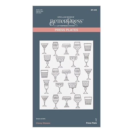 Spellbinders Happy Hour Layered Classy Glasses Press Plate & Stencil Bundle (BD-0882) Spellbinders Happy Hour Layered Classy Glasses Press Plate & Stencil Bundle (BD-0882)