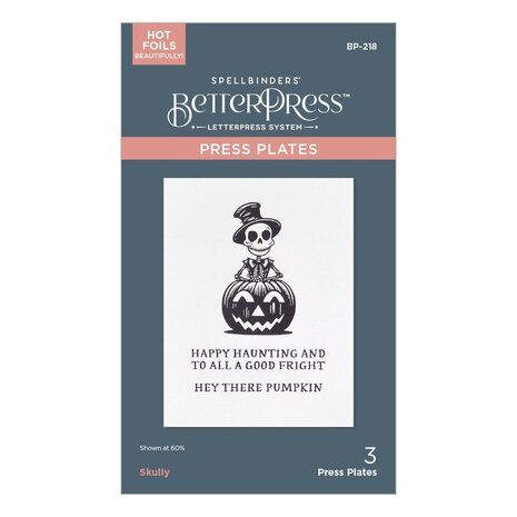 Spellbinders Happy Haunting Skully Press Plates (BP-218) Spellbinders Happy Haunting Skully Press Plates (BP-218)