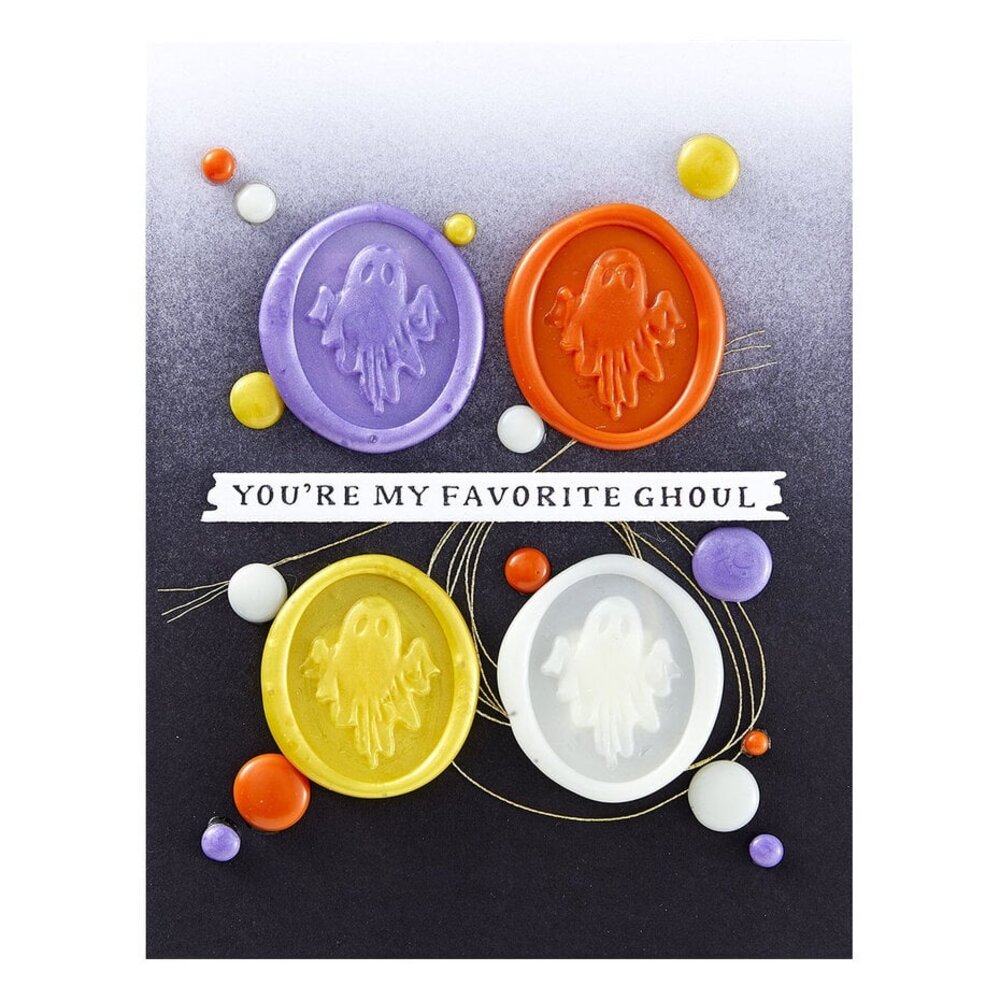 Spellbinders Happy Haunting Boo! 3D Wax Seal Stamp (WS3D-011) Spellbinders Happy Haunting Boo! 3D Wax Seal Stamp (WS3D-011)