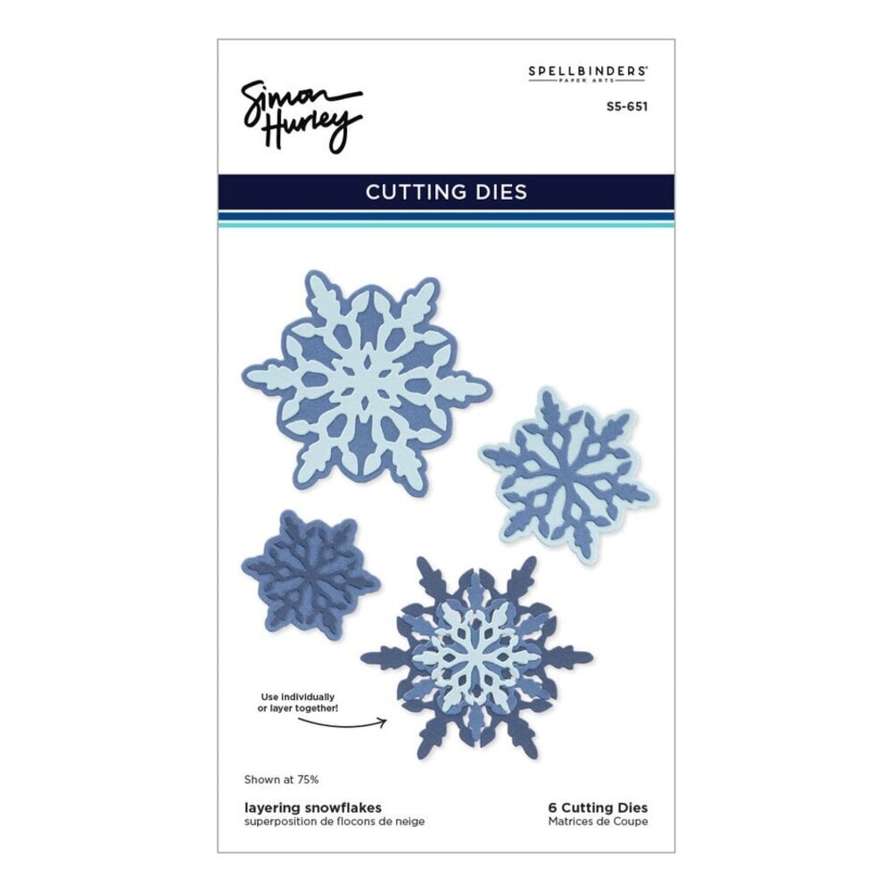 Spellbinders Let it Snow Layering Snowflakes Dies (S5-651)