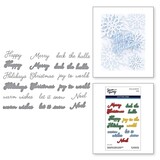 Spellbinders Let it Snow Handwritten Holiday Sentiments Dies (S5-654)