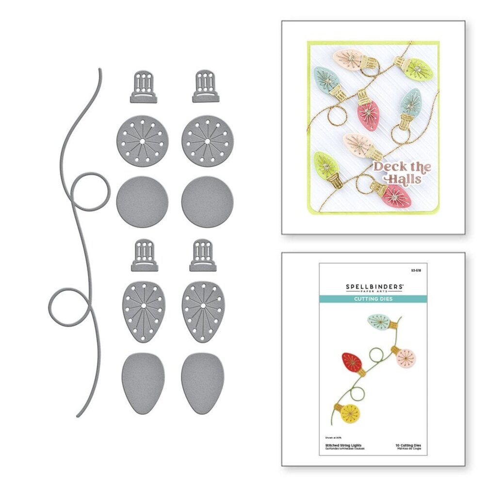 Spellbinders Stitched Bright Stitched String Lights Dies (S3-518) Spellbinders Stitched Bright Stitched String Lights Dies (S3-518)