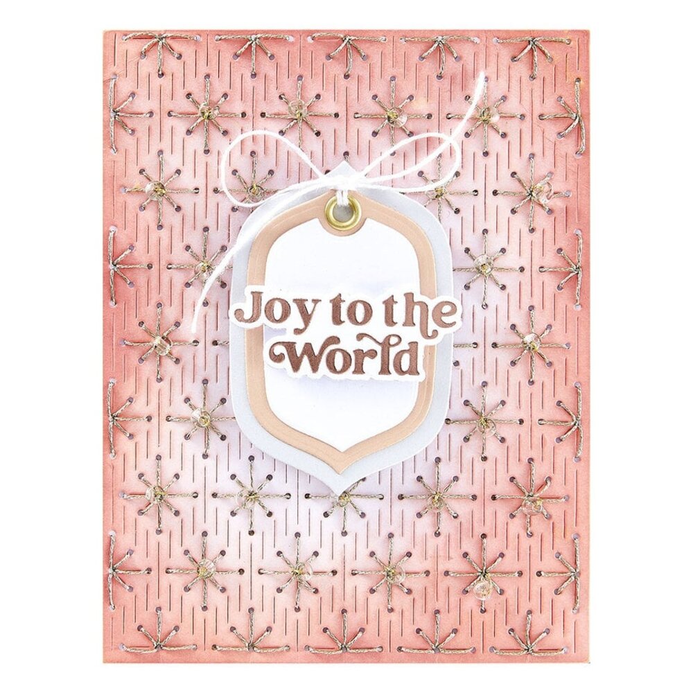 Spellbinders Stitched Bright Stitched Starfilled Background Dies (S5-643)