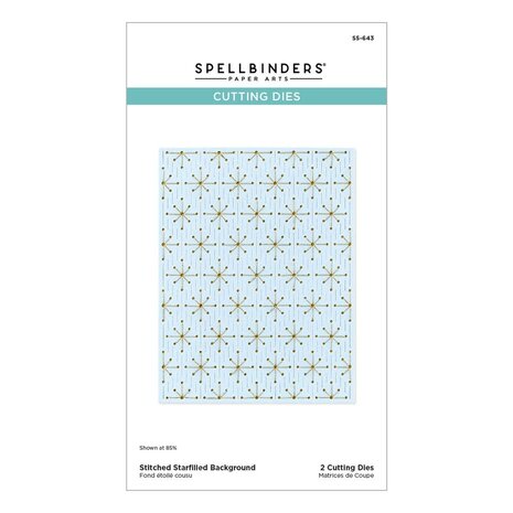 Spellbinders Stitched Bright Stitched Starfilled Background Dies (S5-643)