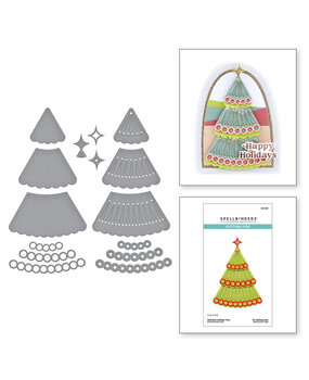 Spellbinders Stitched Bright Stitched Holiday Tree Dies (S4-1367) Spellbinders Stitched Bright Stitched Holiday Tree Dies (S4-1367)