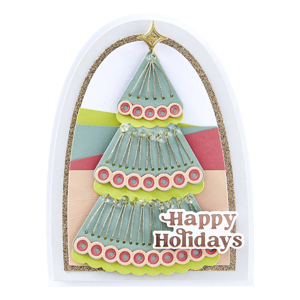 Spellbinders Stitched Bright Stitched Holiday Tree Dies (S4-1367) Spellbinders Stitched Bright Stitched Holiday Tree Dies (S4-1367)