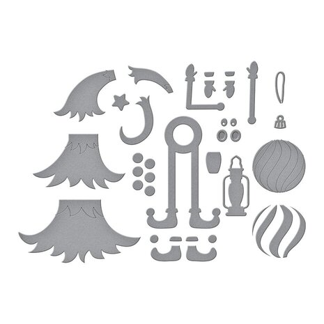 Spellbinders Dancin' Christmas Dancin' Douglas Dies (S5-646) Spellbinders Dancin' Christmas Dancin' Douglas Dies (S5-646)