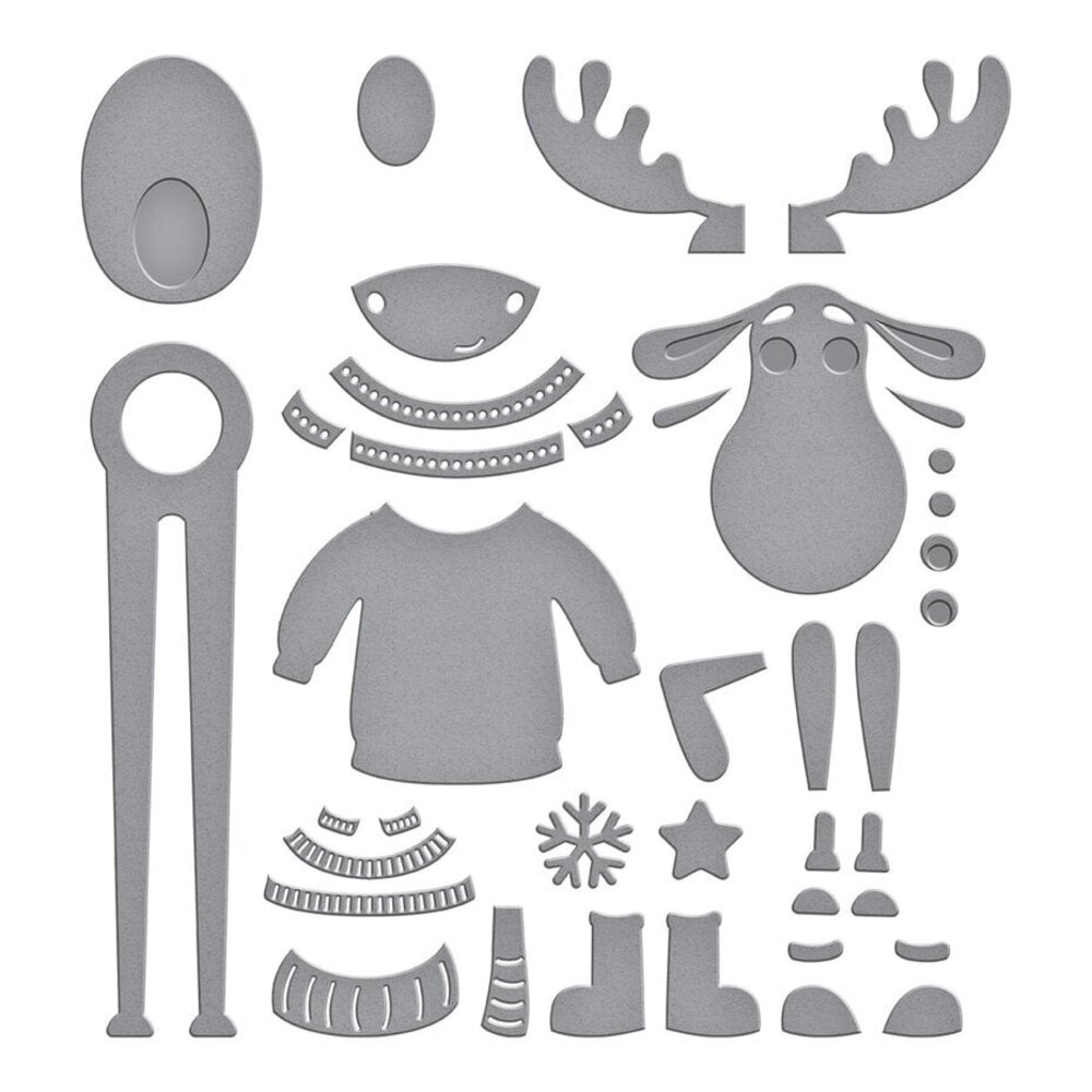 Spellbinders Dancin' Christmas Dancin' Moose Klondike Dies (S4-1370) Spellbinders Dancin' Christmas Dancin' Moose Klondike Dies (S4-1370)