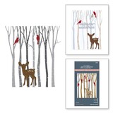Spellbinders Dancin' Christmas Birch Trees Registration Press Plates & Die Set (BPR-015)