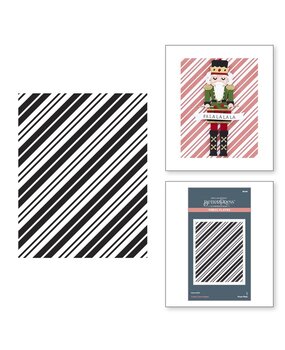 Spellbinders Dancin' Christmas Candy Candy Stripes Press Plate (BP-198) Spellbinders Dancin' Christmas Candy Candy Stripes Press Plate (BP-198)