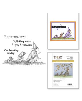 Spellbinders House-Mouse Designs Halloween Flight Cling Rubber Stamp (RSC-039) Spellbinders House-Mouse Designs Halloween Flight Cling Rubber Stamp (RSC-039)