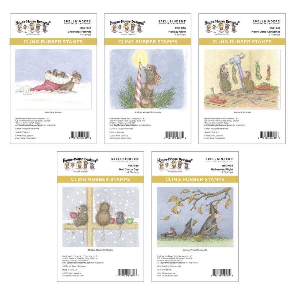 Spellbinders House-Mouse Designs Holiday Friends Collector Bundle (BD-0860) Spellbinders House-Mouse Designs Holiday Friends Collector Bundle (BD-0860)