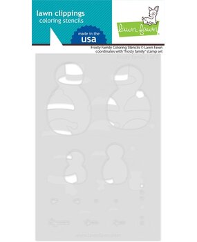 Lawn Fawn Frosty Family Coloring Stencils (LF3563)