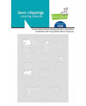 Lawn Fawn Frosty Family Add-On Coloring Stencils (LF3564) Lawn Fawn Frosty Family Add-On Coloring Stencils (LF3564)