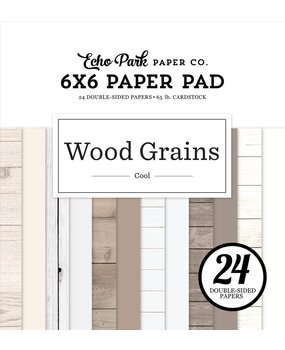 Echo Park Cool Wood Grains 6x6 Inch Paper Pad (CWG389023)