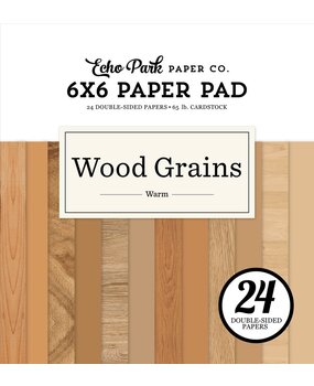 Echo Park Warm Wood Grains 6x6 Inch Paper Pad (WWG390023)