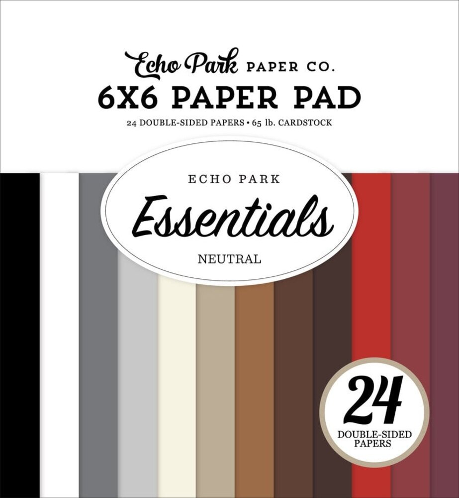 Echo Park Essentials Neutral 6x6 Inch Paper Pad (NE391023)