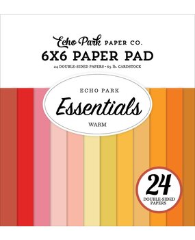 Echo Park Essentials Warm 6x6 Inch Paper Pad (WE392023)
