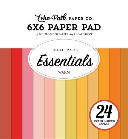 Echo Park Essentials Warm 6x6 Inch Paper Pad (WE392023)